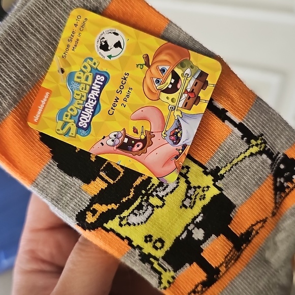 Halloween Spongebob Squarepants 👻 2 pack socks - Picture 1 of 6